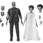 Universal Monsters 2-Pack Akció Figura Bride of Frankenstein 90th Anniversary The Monster & His Mate (B&W) 18 cm