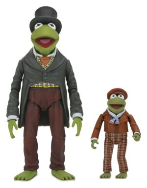 The Muppet Christmas Carol Ultimate Akció Figuras 2-Pack Kermit as Bob Cratchit & Robin as Tiny Tim 18 cm