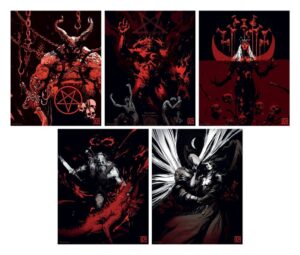 Diablo Art Print Set of Five Limited Edition 36 x 28 cm Diablo Art Print Set of Five Limited Edition 36 x 28 cm