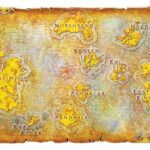 World of Warcraft Replika Metal Map of Azeroth Limited Edition 12 x 18 cm