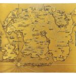 The Elder Scrolls Replika Metal Map of Tamriel Limited Edition 15 x 13 cm
