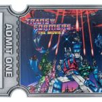 Transformers Replika The Movie 40th Anniversary Movie Ticket Limited Edition 9 x 16 cm
