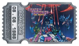 Transformers Replika The Movie 40th Anniversary Movie Ticket Limited Edition 9 x 16 cm