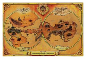 Masters of the Universe Replika Metal Map of Eternia Limited Edition 10 x 15 cm