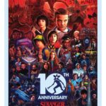 Stranger Things Art Print 10th Anniversary Limited Edition 21 x 42 cm