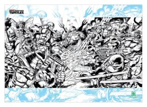 Teenage Mutant Ninja Turtles Art Print Comic Limited Edition 42 x 30 cm