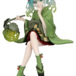 Hatsune Miku Noodle Stopper PVC Figura Flower Fairy Winter Cherry Green Color Ver. 15 cm