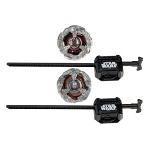 Beyblade X and Star Wars Collab The Mandalorian 3-60F vs. Moff Gideon 3-80N