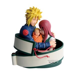 Banpresto: Naruto 72 Series - Minato & Naruto & Kushina Figura (13cm) (71473)