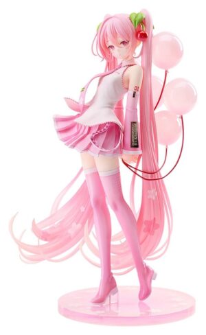 Character Vocal Series 01: Hatsune Miku G.S. Collection [SC] PVC Figura 1/7 Sakura Miku: GSC Illustration Contest Ver. 26 cm