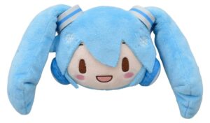 Snow Miku Fuwa Petit Plüss Figura Face Mascot