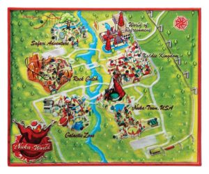 Fallout Replika Metal Map Nuka-World Limited Edition 16 x 13 cm