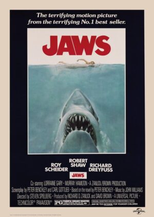Jaws Art Print Ver. B Limited Edition 30 x 47 cm Jaws Art Print Ver. B Limited Edition 30 x 47 cm
