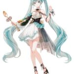 Hatsune Miku x Tirol Choco Collaboration PVC Figura Coffee Nougat Ver. 19 cm