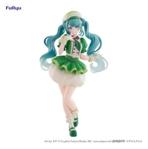 Hatsune Miku x Tirol Choco Collaboration PVC Figura Matcha Mochi Ver. 19 cm