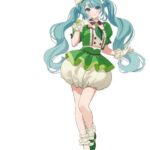 Hatsune Miku x Tirol Choco Collaboration PVC Figura Matcha Mochi Ver. 19 cm
