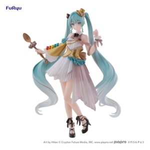 Hatsune Miku x Tirol Choco Collaboration PVC Figura Coffee Nougat Another Color Ver. 19 cm