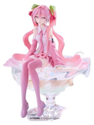 Hatsune Miku Noodle Stopper PVC Figura Sakura Miku 2026 Smile Ver. 14 cm