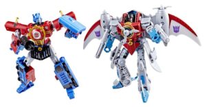 Transformers Timelines Hearts of Steel Comic Edition Akció Figuras Optimus Prime & Starscream 14 cm