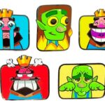Clash of Clans Kitűző Set Clash Royale 18 x 13 cm